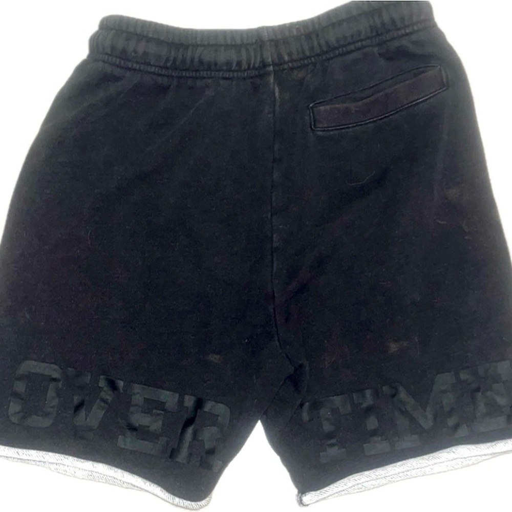 Overtime Black cotton Men's Small shorts